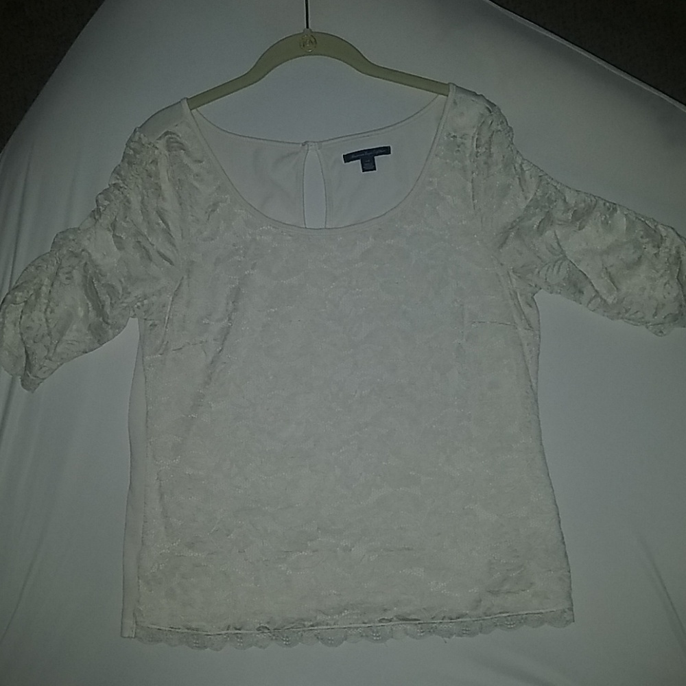 American Eagle LG white/ivory blouse